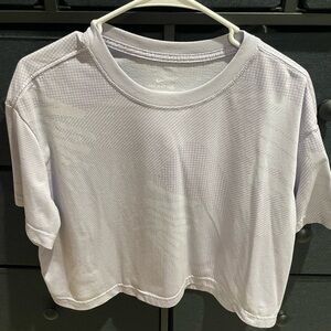 Nike Women's Purple Mesh Crop Top